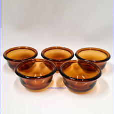 NUUTAJ�RVI LASI ,"Luna" J�lkiruokamalja / tarjoilukulho, Design:Kaj Franck, halkaisija n. 11 cm, Korkeus n. 5,5 cm , 3kpl. 24�/kpl.( Tuote nro / Item #152LJ )