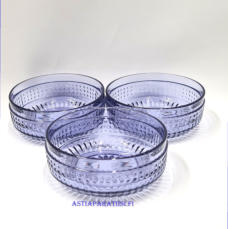 KUMELAN LASI, Barokki,J�lkiruokamalja / tarjoilukulho, Design:Erkkitapio Siiroinen, halkaisija n. 11,8 cm, Korkeus n. 5 cm , 5kpl. 24�/kpl.( Tuote nro / Item #159LJ )