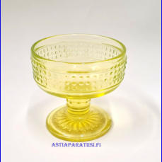 RIIHIM�EN LASI,J�lkiruokamalja / tarjoilukulho / Sokerikko, Design:Erkki Siiroinen, halkaisija n. 10 cm, Korkeus n. 9,5 cm , 1kpl. 38�/kpl.( Tuote nro / Item #161LJ )