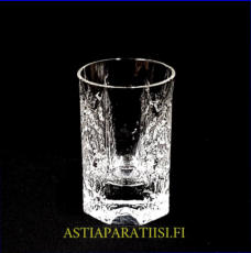 IITTALA,Kalinka Ryyppylasi  kirkas lasi 5 cl, Design:Timo Sarpaneva,Tuotannossa: 1978-luku ,Korkeus n.6,5 cm, halkaisija n.4,4 cm, 0 kpl, ( Tuote nro / Item #158J )