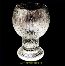 IITTALA,Kekkerit sarja,ISO Olutlasi/ �lkky,Design: Timo Sarpaneva,Tuotannossa: 1981- luku ,Korkeus n.18,5 cm, suuaukon halkaisija n.9,9 cm, 6 kpl,75� /kpl ( Tuote nro / Item #160J )