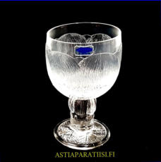 NUUTAJ�RVI / IITTALA,Pioni sarja,Valkoviinilasi,Design: Oiva Toikka,Tuotannossa: 1979- luku ,Korkeus n.13 cm, suuaukon halkaisija n.7,8 cm, 20 kpl,28� /kpl ( Tuote nro / Item #166J )