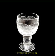 NUUTAJ�RVI / IITTALA,Pioni sarja,Ryyppylasi,Design: Oiva Toikka,Tuotannossa: 1979- luku ,Korkeus n.9 cm, suuaukon halkaisija n.5 cm, 9 kpl,18� /kpl ( Tuote nro / Item #167J )