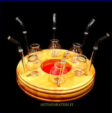 KONJAKKIPIIPUT Telineell� ,alkuper�ispakkaus,Korkeus n.21 cm,0 kpl,( Tuote nro / Item #318J )