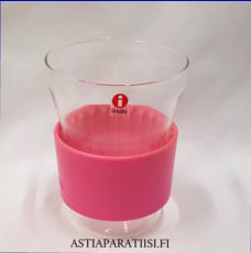 IITTALA, HotCool lasi, teelasi, juomalasi, gl�gilasi pinkki v�ri,Design:Bj�rn Dahlstr�m,Suunniteltu 2003,Korkeus n. 11 cm , Halkaisija n.8 cm,0 kpl,( Tuote nro / Item #345J )