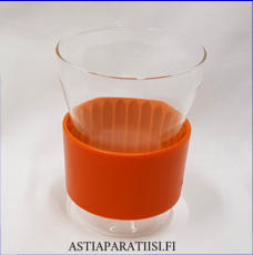 IITTALA, HotCool lasi, teelasi, juomalasi, gl�gilasi oranssi v�ri,Design:Bj�rn Dahlstr�m,Suunniteltu 2003,Korkeus n. 11 cm , Halkaisija n.8 cm,0 kpl,( Tuote nro / Item #346J )