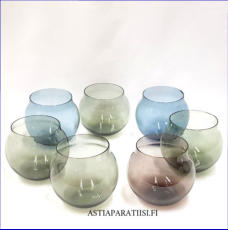 IITTALA, Aroma konjakkilasit, erilaisia v�ri,Design:Timo Sarpaneva,Suunniteltu 2002,7 kpl,19 �/kpl.tai 120�/yht.( Tuote nro / Item #349J )