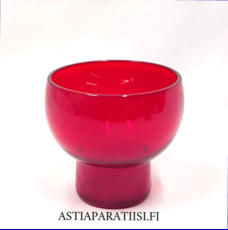 NUUTAJ�RVI, Cocktaillasi 1119 Rubiinipunainen,Design:Kaj Franck ,Suunniteltu: 1956,Korkeus n. 6,3 cm , Halkaisija n.6,1 cm,1 kpl,34 �/kpl.( Tuote nro / Item #354J )