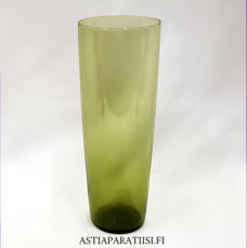 IITTALA,mehulasi 2204 vihre� lasia,Design:Tapio Wirkkala,Suunniteltu:1956-1969,Korkeus n. 17,5 cm , Halkaisija n.6,5 cm,2 kpl,27 �/kpl.( Tuote nro / Item #358J )