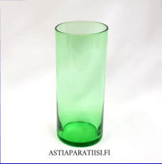 IITTALA,mehulasi i114, vihre� lasia,Design:Timo Sarpaneva,Suunniteltu:1969,Korkeus n. 14,5 cm , Halkaisija n.6 cm,6 kpl,20 �/kpl.tai 89 �/yht.( Tuote nro / Item #360J )