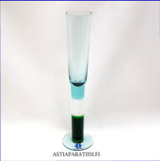 NUUTAJ�RVI ,Pro Arte -kuohuviinilasi Lampi  signeerattu,Design:Kerttu Nurminen,Suunniteltu:1993,Korkeus n.24,5 cm , Halkaisija n.4,2 cm,0 kpl,( Tuote nro / Item #380J )