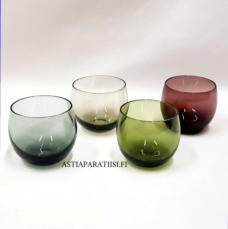 NUUTAJ�RVI,  Marja 2745 -cocktaillasi, Design:Saara Hopea,Suunniteltu: 1956-1971,Korkeus n.4,8 cm , Halkaisija n.4,8 cm,4 kpl,30�/kpl,( Tuote nro / Item #384J )