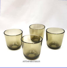 NUUTAJ�RVI, juomalasi 5023,Design:Kaj Franck,Suunniteltu: 1953-68,Korkeus n.7,5 cm , Halkaisija n.7,7 cm, 2 kpl,18 � /kpl,( Tuote nro / Item #400J )