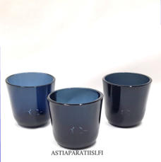 NUUTAJ�RVI, snapsilasit 5023,Design:Kaj Franck,Suunniteltu: 1953-68,Korkeus n.5,5 cm , Halkaisija n.5,6 cm, 3 kpl,14 � /kpl,( Tuote nro / Item #408J )