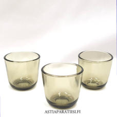 NUUTAJ�RVI, Snapsilasit 5023,Design:Kaj Franck,Suunniteltu: 1953-68,Korkeus n.5,5 cm , Halkaisija n.5,6 cm, 3 kpl,14 � /kpl,( Tuote nro / Item #410J )