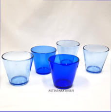 NUUTAJ�RVI, Kartio eri v�rej�,Design:Kaj Franck,Suunniteltu: 1960,Korkeus n.8 cm , Halkaisija n.7,5 cm, 5 kpl,28 � /kpl,( Tuote nro / Item #425J )