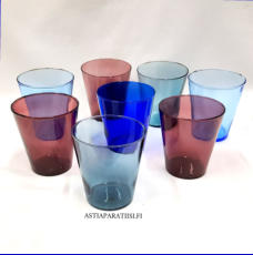 NUUTAJ�RVI, Kartio eri v�rej�,Design:Kaj Franck,Suunniteltu: 1960,Korkeus n.8 cm , Halkaisija n.7,5 cm, 6 kpl,28 � /kpl,( Tuote nro / Item #424J )