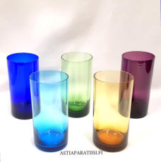 NUUTAJ�RVI,mehulasi,Suunniteltu: 1960,Korkeus n.13 cm , Halkaisija n.6,5 cm, 5 kpl,22�/kpl. ( Tuote nro / Item #434J )