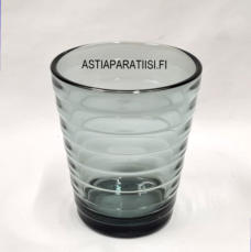 IITTALA,Aalto juomalasi harmaa,Design:Aino Aalto, Korkeus n.9 cm , Halkaisija n.7,5 cm,0 kpl ,( Tuote nro / Item #561J )