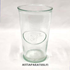 RIIHIM�EN LASI, Lyps�j� maitolasi,1990-luku,Korkeus n.12,5 cm , Halkaisija n.8 cm, 2 kpl,30�/kpl,( Tuote nro / Item #565J )