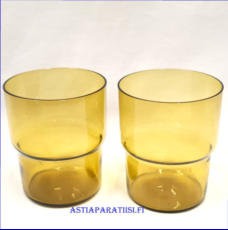 NUUTAJ�RVI,Pinottava lasi 25 cl, sammaleenvihre� v�rej�,Design:Saara Hopea,Suunniteltu: 1954,Korkeus n.8,6 cm , Halkaisija n.7,2 cm,0 kpl.( Tuote nro / Item #576J )