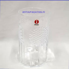 IITTALA,Flora Juomalasi Design:Oiva Toikka,sarjaa tuotettiin  1966-1991-luku,Korkeus n. 11,5 cm , Halkaisija n.6,5 cm,7 kpl,35 �/kpl,( Tuote nro / Item #589J )