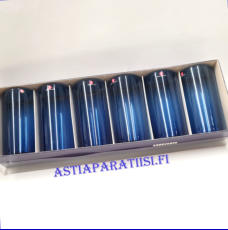 IITTALA, I-114 sininen Juomalasi ,Design:Timo Sarpaneva,Korkeus n.12 cm , Halkaisija n.6,5 cm, 6 kpl,18�/kpl. tai 100�/yht.( Tuote nro / Item #605J )