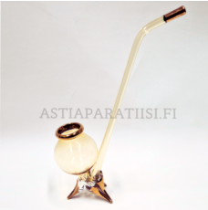 Jalallinen konjakkipiippu lasinpuhaltamo, Korkeus n.20,5cm,1 kpl,35�/kpl,( Tuote nro / Item #324J)