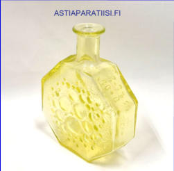 RIIHIM�EN LASI ,Stella Polaris koristepullo,keltainen v�ri ,Design:Nanny Still,1975-76-luku,Korkeus,n. 19 cm, halkaisija,n. 14,5 cm.,1kpl,145� ( Tuote nro / Item # 120K)