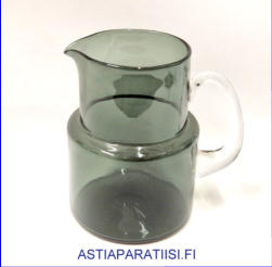 NUUTAJ�RVI,1618 Lasi kaadin, Pinottavat tummanharmaa,Design:Saara Hopea,1955-1965-luku,Korkeus,n. 17 cm, halkaisija,n. 12 cm,1kpl,150� ( Tuote nro / Item # 130K)