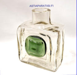 RIIHIM�EN LASI,nappi karahvi, kirkas,Design:Helena Tynell,ilman korkkia,Korkeus,n. 20,5 cm, halkaisija,n. 16 cm,1kpl,75� ( Tuote nro / Item # 147K)'