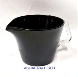 RIIHIM�EN LASI ,musta kartio kaadin 5543,Design:Nanny Still,1975-76-luku,Korkeus,n. 11,5 cm, halkaisija,n. 14,5 cm,1kpl,75� ( Tuote nro / Item # 143K)