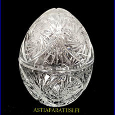 KRISTALLI Munanmuotoinen,Korkeus,n.15,5 cm,halkaisija,n.12,5 cm,1kpl,75/kpl ( Tuote nro / Item #118KR )