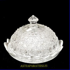 Kannellinen, Kristalli lasikulho,Korkeus,n.10 cm,halkaisija,n. 15 cm,1kpl,55/kpl. ( Tuote nro / Item #132KR )