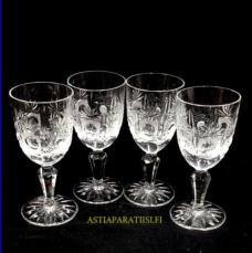 Kristallinen kuohuviinilasi, Korkeus,n. 13 cm,halkaisija,n.5,7 cm, 4 kpl, 15/kpl ( Tuote nro / Item #147KR )