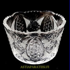 Kristallikulho ,Korkeus,n. 10 cm,halkaisija,n. 15,5 cm,0kpl ( Tuote nro / Item #136KR )