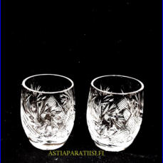 Kristalliset snapsilasi, Korkeus,n. 6 cm,halkaisija,n.4,2 cm,0 kpl,( Tuote nro / Item #149KR )