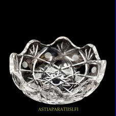 Kristalli kulho/kristallimalja,Korkeus,n. 5 cm,halkaisija,n. 13,5 cm,0kpl, ( Tuote nro / Item #152KR )