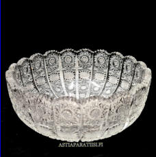 Kristalli kulho/kristallimalja,Korkeus,n. 8,3 cm,halkaisija,n. 20 cm,1kpl,120/kpl ( Tuote nro / Item #167KR )