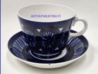 ARABIA,iso teekuppi / muki Fiesta,  Design:Ulla Procopé,Kupin korkeus n. 9,3 cm, halkaisija n. 11,4 cm,Suunniteltu vuonna 1964-71, 1 kpl,124€/kpl,( Tuote nro 106 Q )