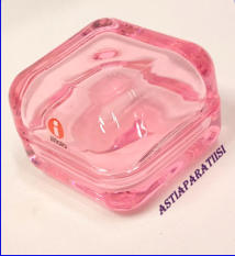 IITTALA,Vitriini - rasia vaalean pinkki,Design:Anu Penttinen,60 x 60 mm,1kpl