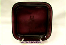 NUUTAJ�RVI N�tsj�,lasilautanen 5269,Design:Kaj Franck,,Tuotannossa: 1954-1968,Suunniteltu: 1954,mitat n.18,5 cm X 18,5 cm,kpl