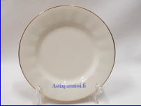 ARABIA,Kultareuna pullalautanen / leiplautanen,lautanen halkaisija n.17 cm, Suunniteltu  vuonna 1960, 10 kpl,18/ kpl ( Tuote nro 170PL )