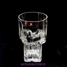 IITTALA, Minerva 2755 Lasimaljakko,Design: Tapio Wirkkala,Valmistettu 1976-99-luku,Korkeus n. 17 cm, leveys n.10,2 cm,2kpl,54�/kpl( Tuote nro / Item #353MA )