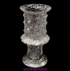 IITTALA, Nardus 2744  Taidelasimaljakko / Lasimaljakko, Design:Timo Sarpaneva, Valmistettu1968-luku,v�h�isi� k�yt�n j�lki�,Korkeus  n.26 cm, leveys 13 cm,1kpl,125�/kpl ( Tuote nro / Item #354MA )