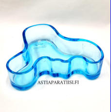 IITTALA, Aalto vaaleansininen lasia maljakko,Design:Alvar Aalto ,Korkeus 4 cm, halkaisija n. 13,8 cm 1kpl,28� /kpl ( Tuote nro / Item #363MA )