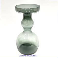 NUUTAJ�RVI, lasimaljakko 1483 harmaa,Design: Oiva Toikka,Suunniteltu: 1965-69-luku,Korkeus n.18,5 cm,1 kpl,93� /kpl ( Tuote nro / Item #370MA )