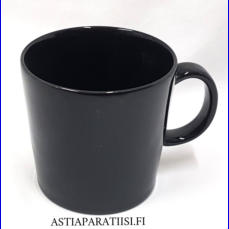 ARABIA, Kilta musta  muki , Design:Kaj Franck, korkeus n.8 cm, halkaisija n.8 cm, 3 kpl, 20 /kpl,( Tuote nro 333 P )