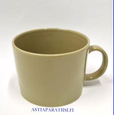 ARABIA TEEMA oliivinvihre iso muki,Design:Kaj Franck,korkeus n.7,5 cm, halkaisija n.10 cm, 2 kpl,32/kpl ( Tuote nro 360 P )