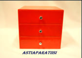 S�ilytyslaatikosto,Design: Ristomatti Ratia,mitat.n16,5cmX16,5cmX16,5cm,15�/kpl